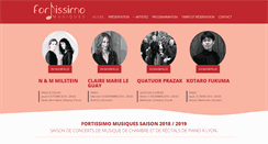 Desktop Screenshot of fortissimo-musiques.com